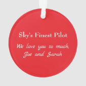 Frohe Weihnachtsbaumflugzeuge, Coole Luftfahrt Ornament (Rückseite)