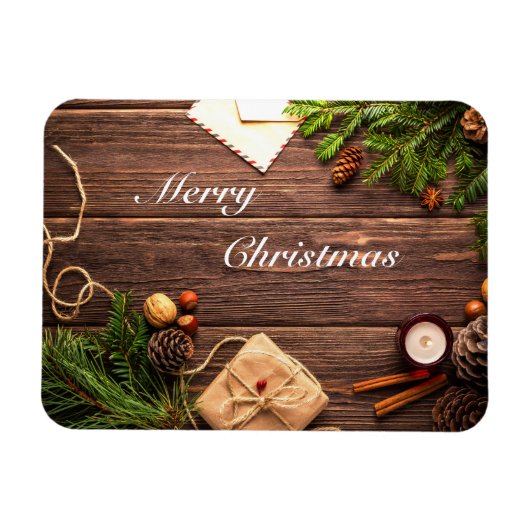 Frohe Weihnachtsbaumgestaltung Magnet (Horizontal)