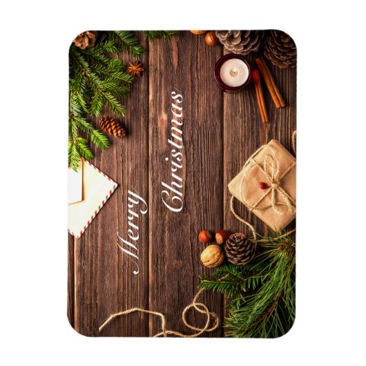 Frohe Weihnachtsbaumgestaltung Magnet (Vertikal)