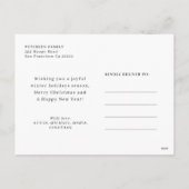 Frohe Weihnachtsbaumholz 3 Foto Collage Feiertagspostkarte (Rückseite)