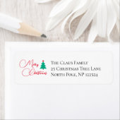 Frohe Weihnachtsbaumkalligraphie (Insitu)