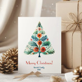 Frohe Weihnachtsbaumkarte der Familie Einladung