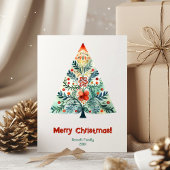 Frohe Weihnachtsbaumkarte der Familie Einladung