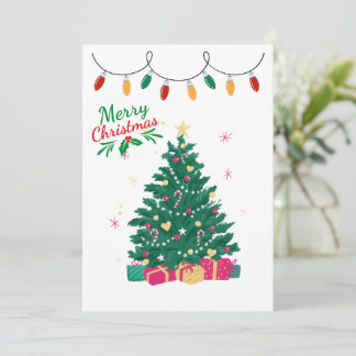 Frohe Weihnachtsbaumkarte Feiertagskarte