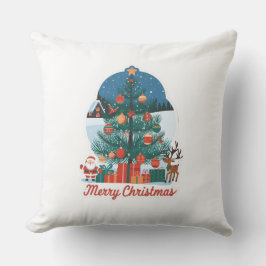 Frohe Weihnachtsbaumkissen: Festliches neues Model Kissen
