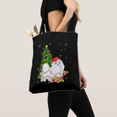 Frohe Weihnachtsbaumleuchter Hund Tasche (Von Nahem)