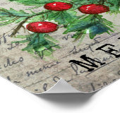 Frohe Weihnachtsbaummilch kann sammeln Poster (Ecke)