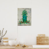 Frohe Weihnachtsbaummilch kann sammeln Poster (Küche)