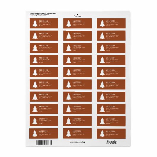 Frohe Weihnachtsbaumretro Terracotta (Vorne)