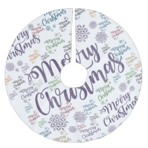 Frohe Weihnachtsbaumrock Polyester Weihnachtsbaumdecke