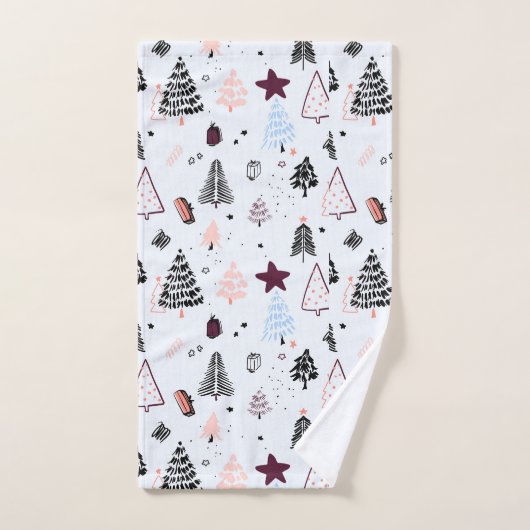 Frohe Weihnachtsbaumschmuck Badhandtuch Set (Handtuch)