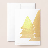 Frohe Weihnachtsbaumstern und Geschenke Folienkarte (Rückseite mit Umschlag)