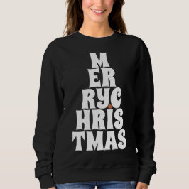 Frohe Weihnachtsbaumstil für Spaß Sweatshirt