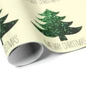 Frohe Weihnachtsbaumstruktur Muster angepasster Te Geschenkpapier (Rolleneckpunkt)