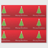 Frohe Weihnachtsbaumwrapping Paper Geschenkpapier (Flach)