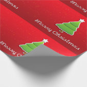 Frohe Weihnachtsbaumwrapping Paper Geschenkpapier (Ecke)