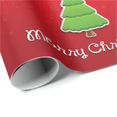 Frohe Weihnachtsbaumwrapping Paper Geschenkpapier (Rolleneckpunkt)