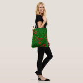 Frohe Weihnachtsbaumzweig und Sterne Tasche (Am Model)