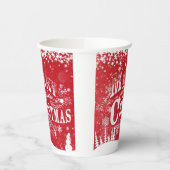 Frohe Weihnachtsbecher Pappbecher (Links)