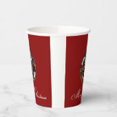 Frohe Weihnachtsbecher Pappbecher (Links)