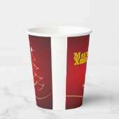 Frohe Weihnachtsbecher Pappbecher (Links)