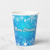 Frohe Weihnachtsbecher Pappbecher (Rückseite)