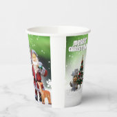 Frohe Weihnachtsbecher Pappbecher (Links)