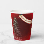 Frohe Weihnachtsbecher Pappbecher (Rückseite)