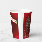 Frohe Weihnachtsbecher Pappbecher (Links)