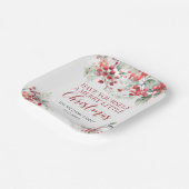 Frohe Weihnachtsbeeren Teller (Gewinkelt)