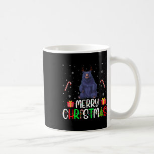 Frohe Weihnachtsbeleuchtung Bear Reindeer Hat Xmas Kaffeetasse