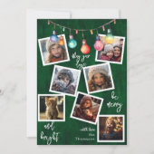 Frohe Weihnachtsbeleuchtung benutzerdefinierte Mul Feiertagskarte (Vorderseite)