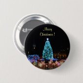 Frohe Weihnachtsbeleuchtung Button (Vorne & Hinten)