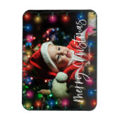 Frohe Weihnachtsbeleuchtung Foto Magnet (Vertikal)