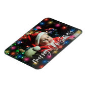 Frohe Weihnachtsbeleuchtung Foto Magnet (Linke Seite)