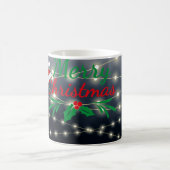 Frohe Weihnachtsbeleuchtung Kaffeetasse (Mittel)