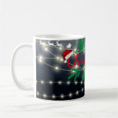 Frohe Weihnachtsbeleuchtung Kaffeetasse (Links)