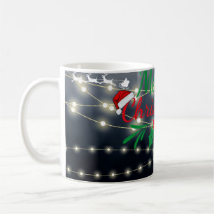 Frohe Weihnachtsbeleuchtung Kaffeetasse