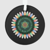 Frohe Weihnachtsbeleuchtung Ornament (Rückseite)