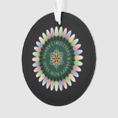 Frohe Weihnachtsbeleuchtung Ornament (Vorderseite)