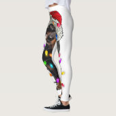 Frohe Weihnachtsbeleuchtung Palm Tree Beach Xmas P Leggings (Links)