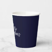 Frohe Weihnachtsbeleuchtung Pappbecher (Links)