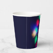 Frohe Weihnachtsbeleuchtung Pappbecher (Rechts)