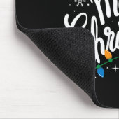 Frohe Weihnachtsbeleuchtung Red Weihnachtsmannmütz Mousepad (Ecke)
