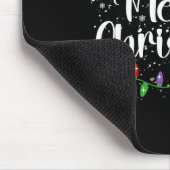 Frohe Weihnachtsbeleuchtung Red Weihnachtsmannmütz Mousepad (Ecke)