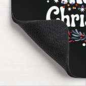 Frohe Weihnachtsbeleuchtung Red Weihnachtsmannmütz Mousepad (Ecke)