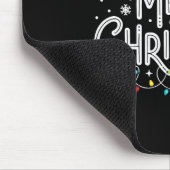 Frohe Weihnachtsbeleuchtung Red Weihnachtsmannmütz Mousepad (Ecke)
