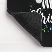 Frohe Weihnachtsbeleuchtung Red Weihnachtsmannmütz Mousepad (Ecke)