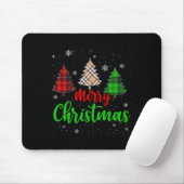 Frohe Weihnachtsbeleuchtung Red Weihnachtsmannmütz Mousepad (Mit Mouse)