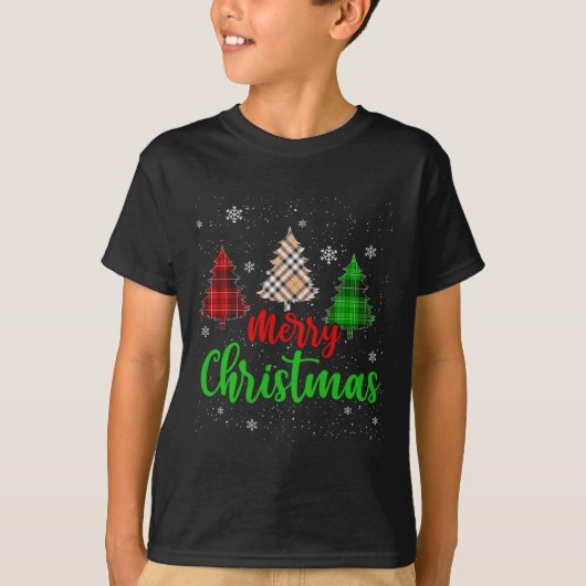 Frohe Weihnachtsbeleuchtung Red Weihnachtsmannmütz T-Shirt (Vorderseite)